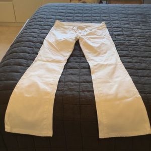 7 For All Mankind white bootcut jeans size 26